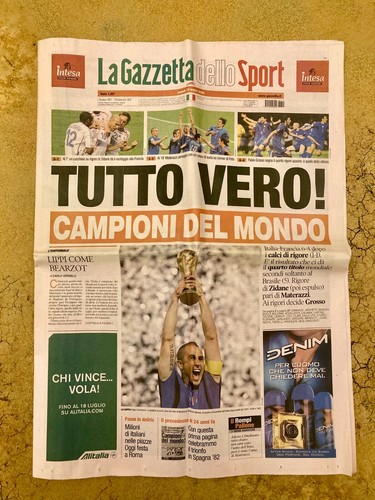 Gazzetta sport 2006 mondiali - sport,