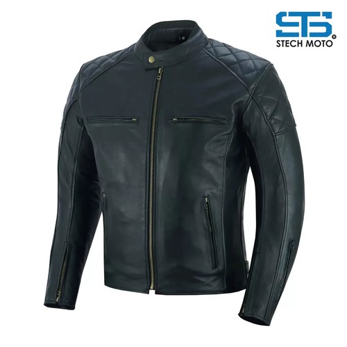 Giacca moto pelle uomo - giacca,
