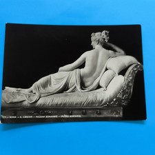PAOLINA BONAPARTE  A. CANOVA  MUSEO BORGHESE - VECCHIA CARTOLINA BIANCO E NERO
