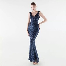 Vestito Lungo Indaco Blu