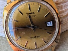 Orologio Vintage Timex Electric Dynabeat Quarzo con Cassa Gran Bretagna, Batteria Nuova