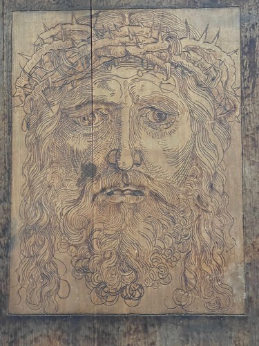 Grande pyrogravure ritratto - grande,
