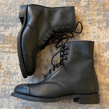 Stivali equitazione militare da combattimento Pytchley Biltrite in pelle nera donna 8,5