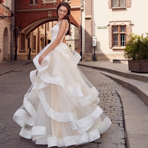 Exquisite ruffles champagne - ruffles,