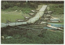 VECCHIO PONTE DI BARCHE ALLA FOCE DELL'ENZA - REGGIO EMILIA -89073-