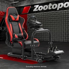 Zootopo Cockpit Del Simulatore Di Corse Con Seduta Nera E Rossa Thrustmaster