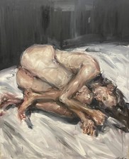 ALESSANDRO PAPETTI OLIO SU TELA MISURA 100 X 80 TITOLO NUDO DISTESO