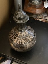 Antico vaso indiano Bidri Ware