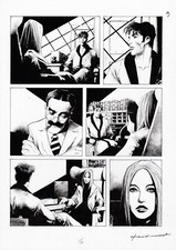 CORRADO ROI  - Tavola originale Dylan Dog n. 418 " Sally "  (Vasco Rossi) p. 15