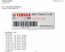 coperchio cupolino scudo anteriore originale Yamaha T Max 500 4B5Y284S2100