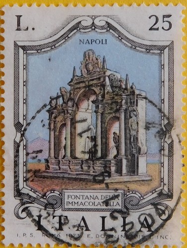Francobollo fontana dell - francobollo, dell'