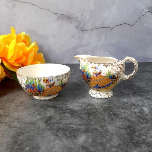 Set crema zuccheriera vintage