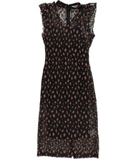 Abito Midi In Pizzo Cheetah