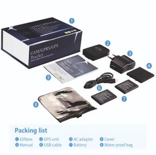 GPS Tracker Auto Moto Chiavi con Antifurto, Localizzatore Satellitare GSM GPRS