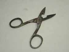 vecchie FORBICI SPECIALI PER SPELLARE FILI ACCIAIO A SCALA vintage antiche di