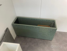 Fioriera Riva 100 x 30 x H.50, verde, Medes.