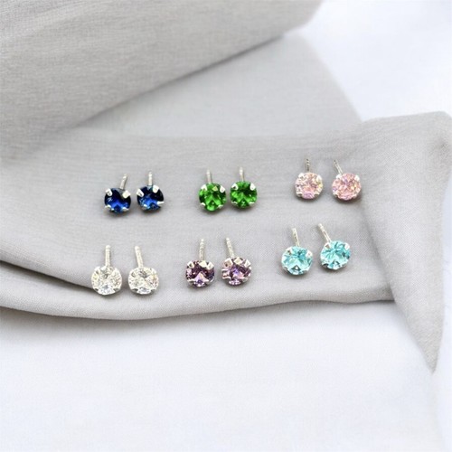 Orecchini luce zircone tondo - orecchini,