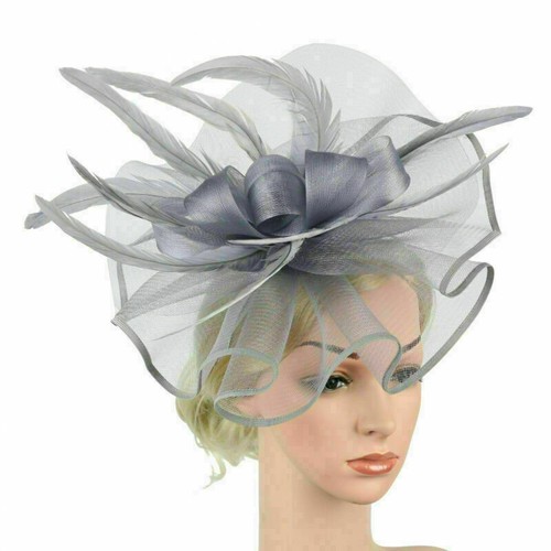 Cappello capelli piuma fiore