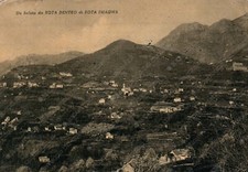 1955 ROTA DENTRO d’Imagna Saluto Panorama Bergamo Cartolina