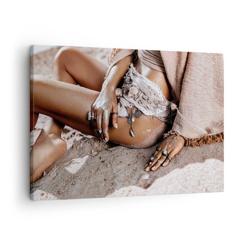 Quadro tela 70x50cm sabbia - tela,