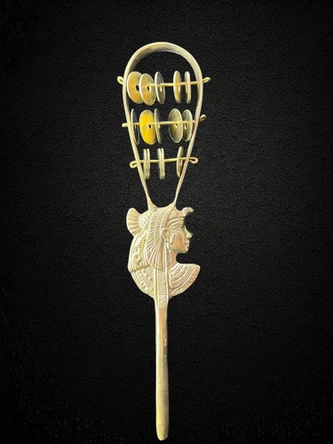 Sistrum egiziano ottone - sistrum,