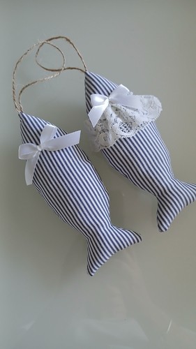 Pesci shabby chic - , decorazioni