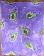 Avocado Art Still Life Oil