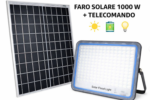 Faro solare 1000w led esterno - 1000w,