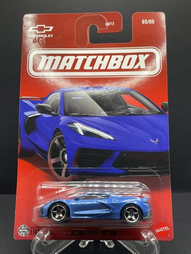 Matchbox 2020 corvette blue - corvette, c8