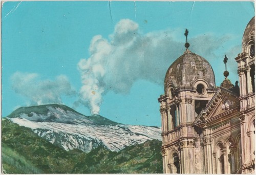 Veduta dell etna zafferana - da,