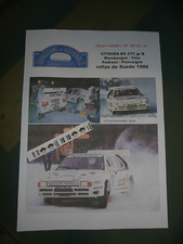 MC43 DECAL  ADD 1:43 - CITROEN BX 4 TC ANDRUET  WAMBERGUE - RALLYE SUEDE 1986