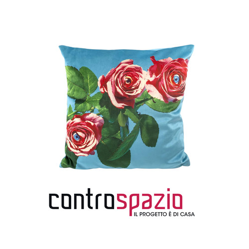 Cuscino piuma 50x50 roses - pl/piuma, 50x50,