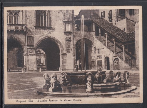 Cartolina bergamo alta antica - bergamo,