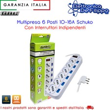 Multipresa 6 Posti 10-16A