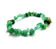 Bracciale chip elastico pietre vere naturali  avventurina