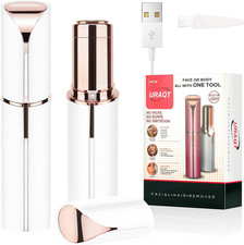 Epilatore Viso Donna, Depilatore Rasoio per Viso, USB Ricaricabile Rasoio Viso D