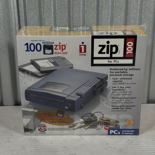 New sealed iomega zip - new, 100