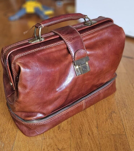 Borsa uomo marrone pelle - marrone, in