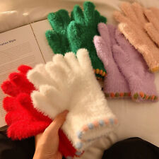 Guanti In Peluche Guanti Touch Screen A Cinque Dita Guanti Invernali Caldi E ☆