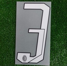 NUMERO 3 PER MAGLIA MILAN