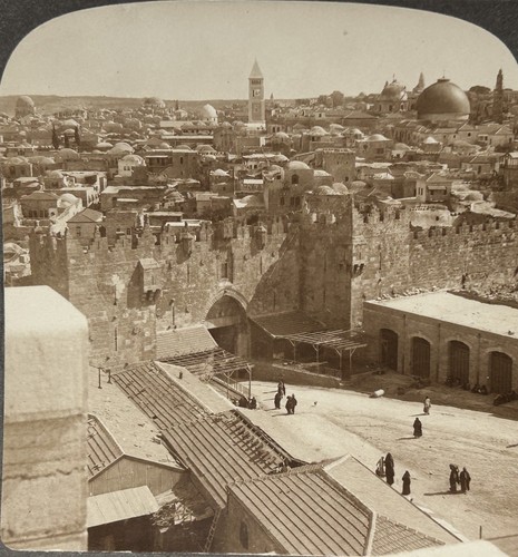 Jerusalem porta damasco c1900 - jerusalem,