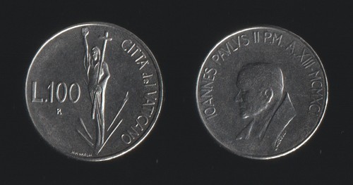 Vaticano 100 lire - lire, 1991
