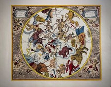 HARMONIA MACROCOSMICA- Cellarius- Stampa litho originale- Riediz. ' 70 -