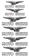 kIT decalcomanie adesivi stickers TANK MOTO GUZZI CARDELLINO SERBATOIO Bianco