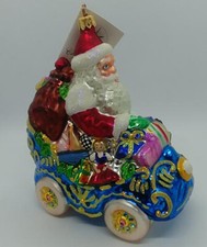 RADKO - ROYAL ROADSTER - 99-085-0 Santa in Car with Presents