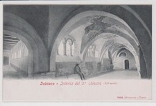 ANTICA CARTOLINA DI SUBIACO - ROMA - TERZO CHIOSTRO - ED. ALTEROCCA - F. PICCOLO