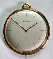 Orologio da tasca vintage Nivada 17 Jewels Swiss Made funzionante 8139 M 7581