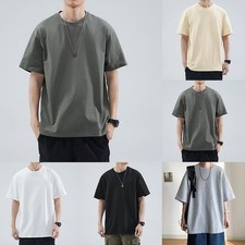 Top uomo stile causale tinta