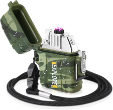 Accendino Ad Arco, Accendino Impermeabile Antivento,Accendino USB Ricaricabile,C