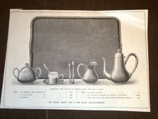 Moda e Costume Catalogo d'Epoca Servizio da caffè in argento e Servizio da thè